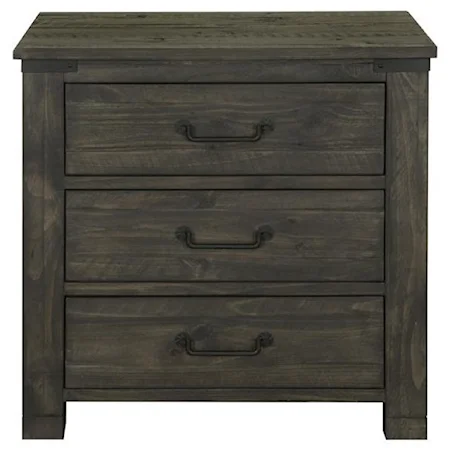 3 Drawer Night Stand with Touch Lighting